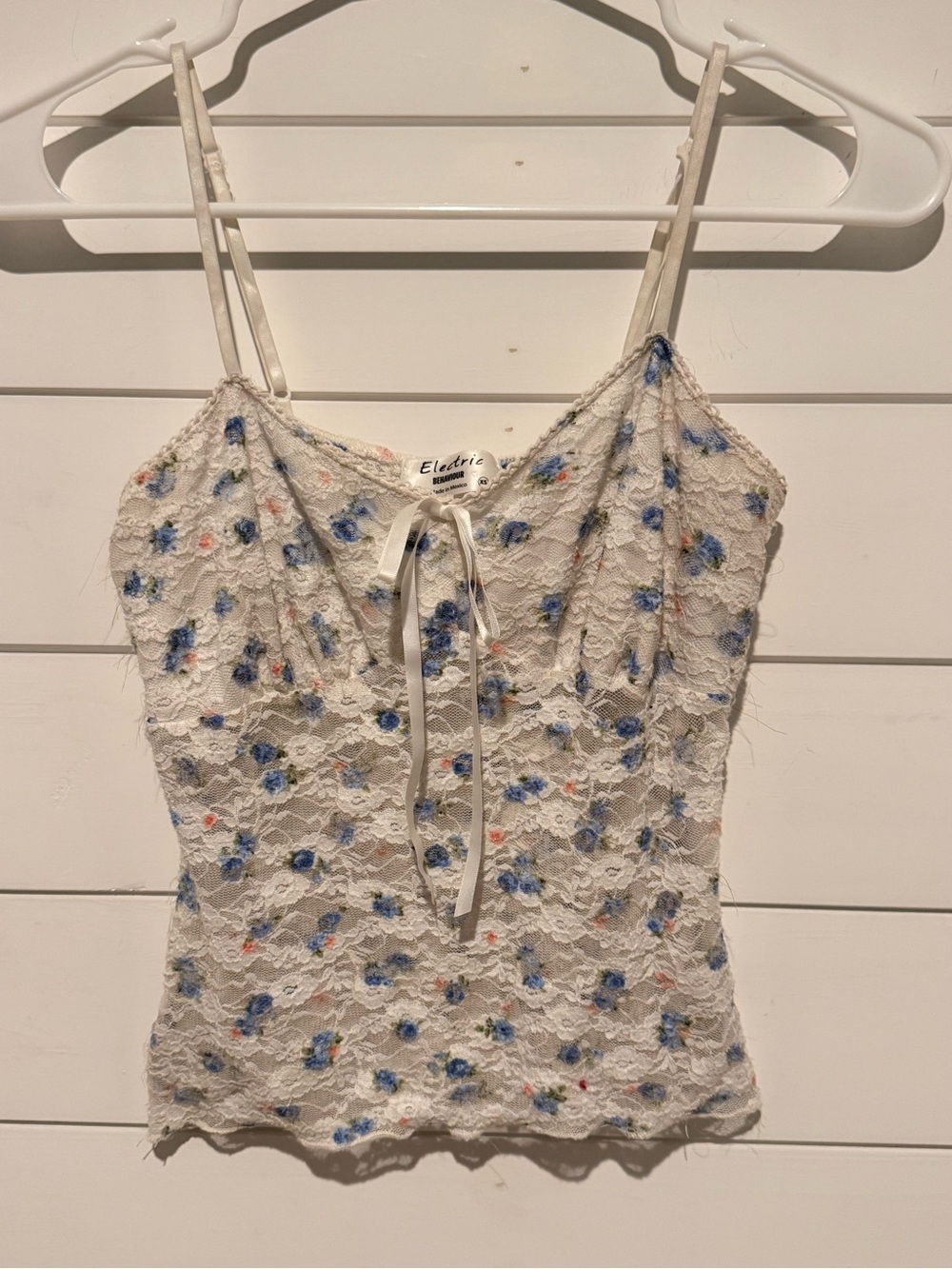 Y2K Lace Cami‎ Baby Tank Top Floral Coquette 90’s Size xs